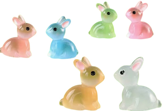 Coniglietto della fortuna (2x2,5cm) si illumina al buio