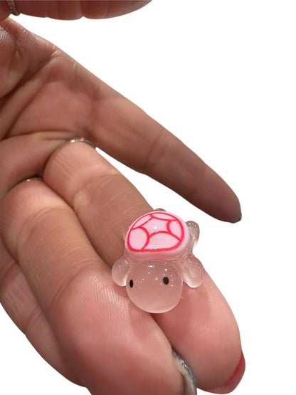 Tartaruga piccola ROSA  2cm (si illumina al buio)