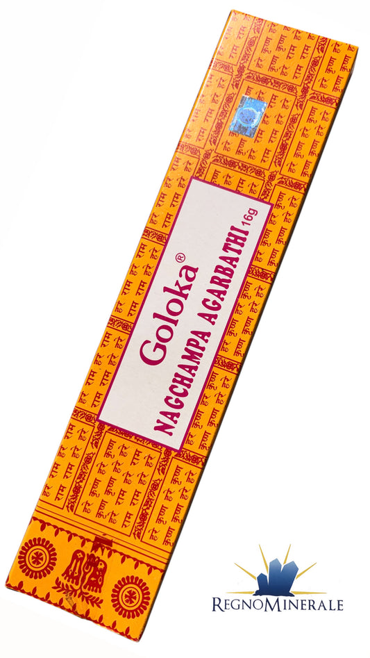 Incenso GOLOKA NAGCHAMPA AGARBATHI - Goloka giallo
