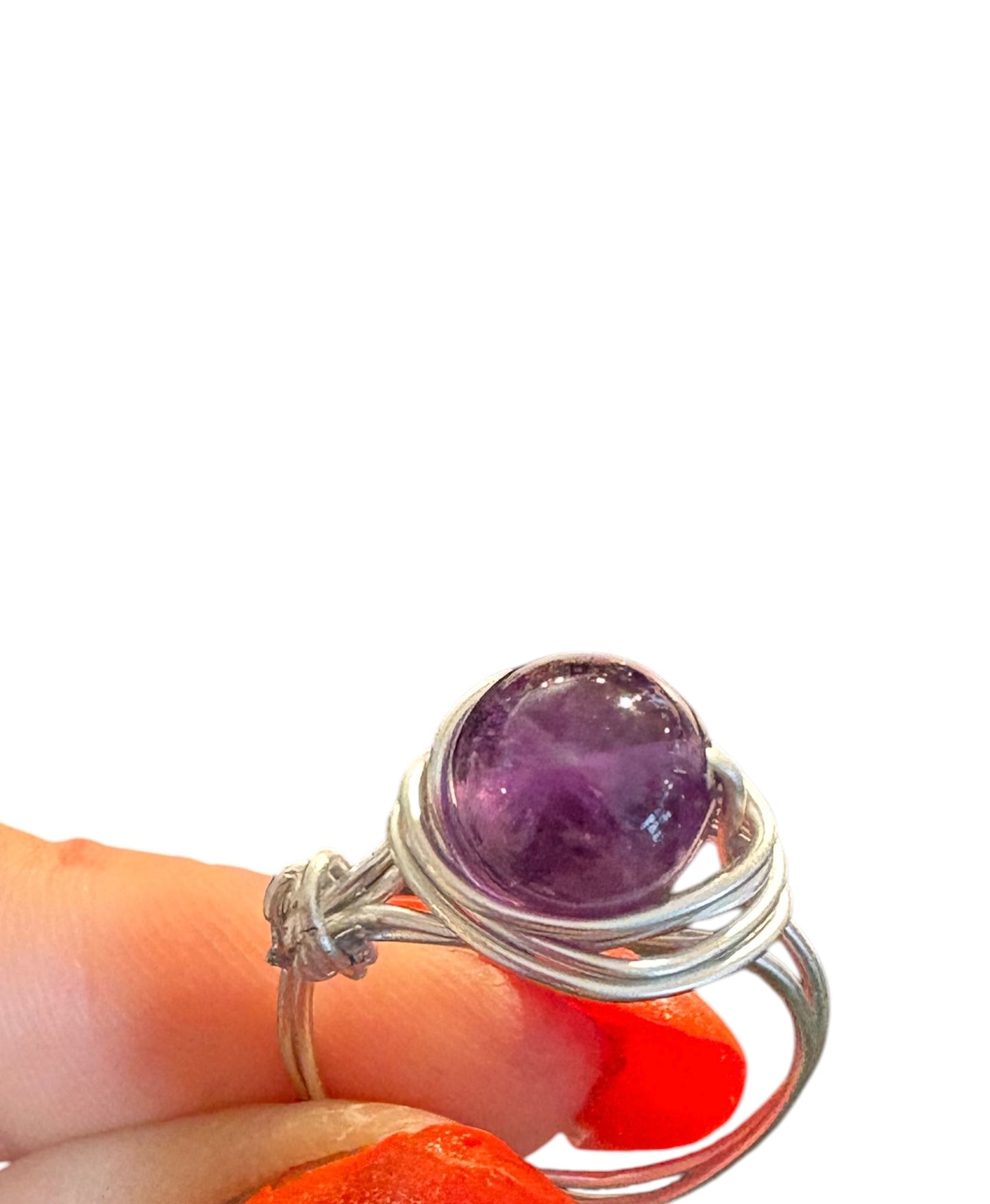 Anello Fatato Ametista in alluminio