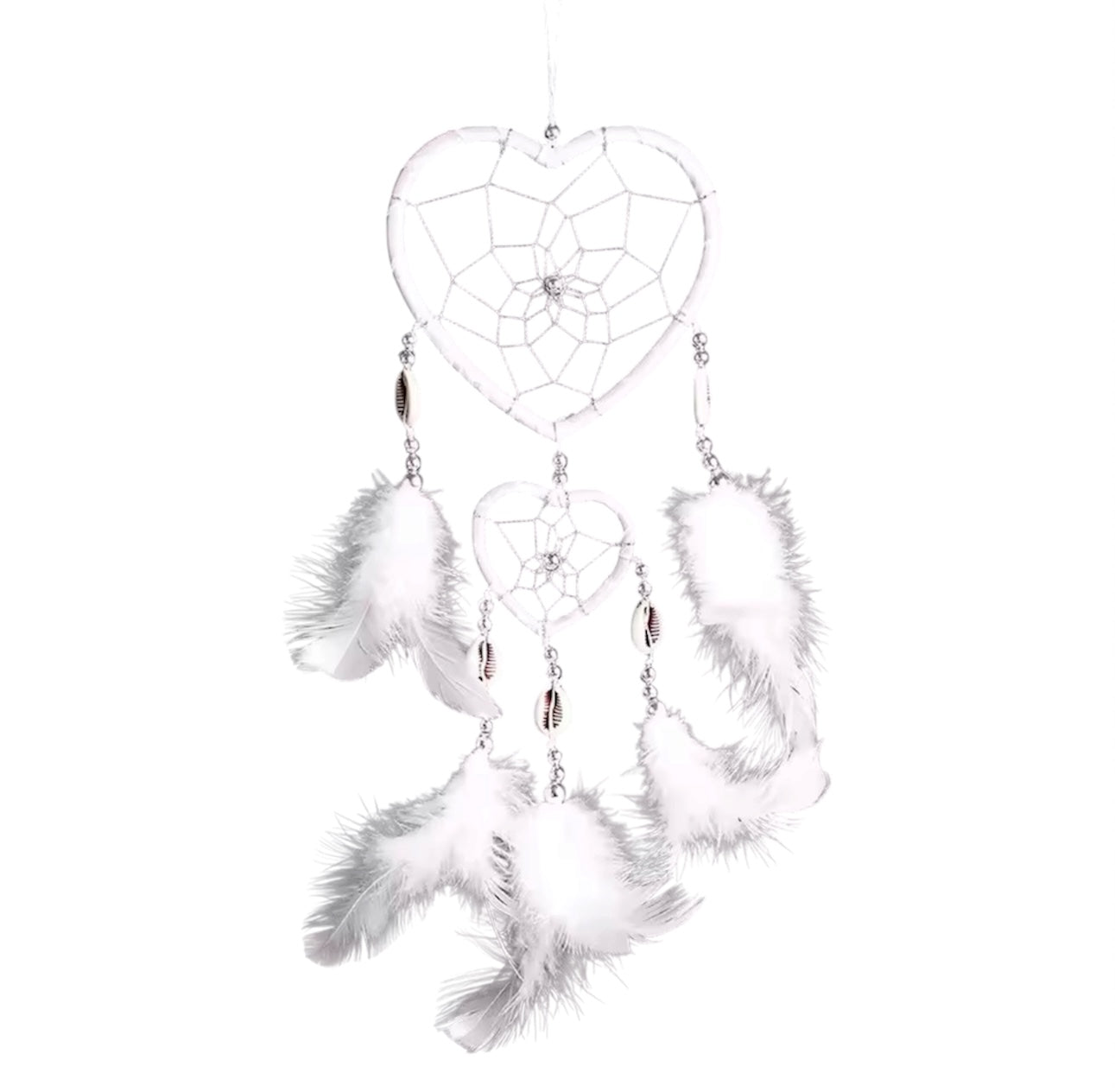 ACCHIAPPASOGNI Cuore da appendere in casa con pietre decorative - vari colori disponibili - altezza 40/45 cm
