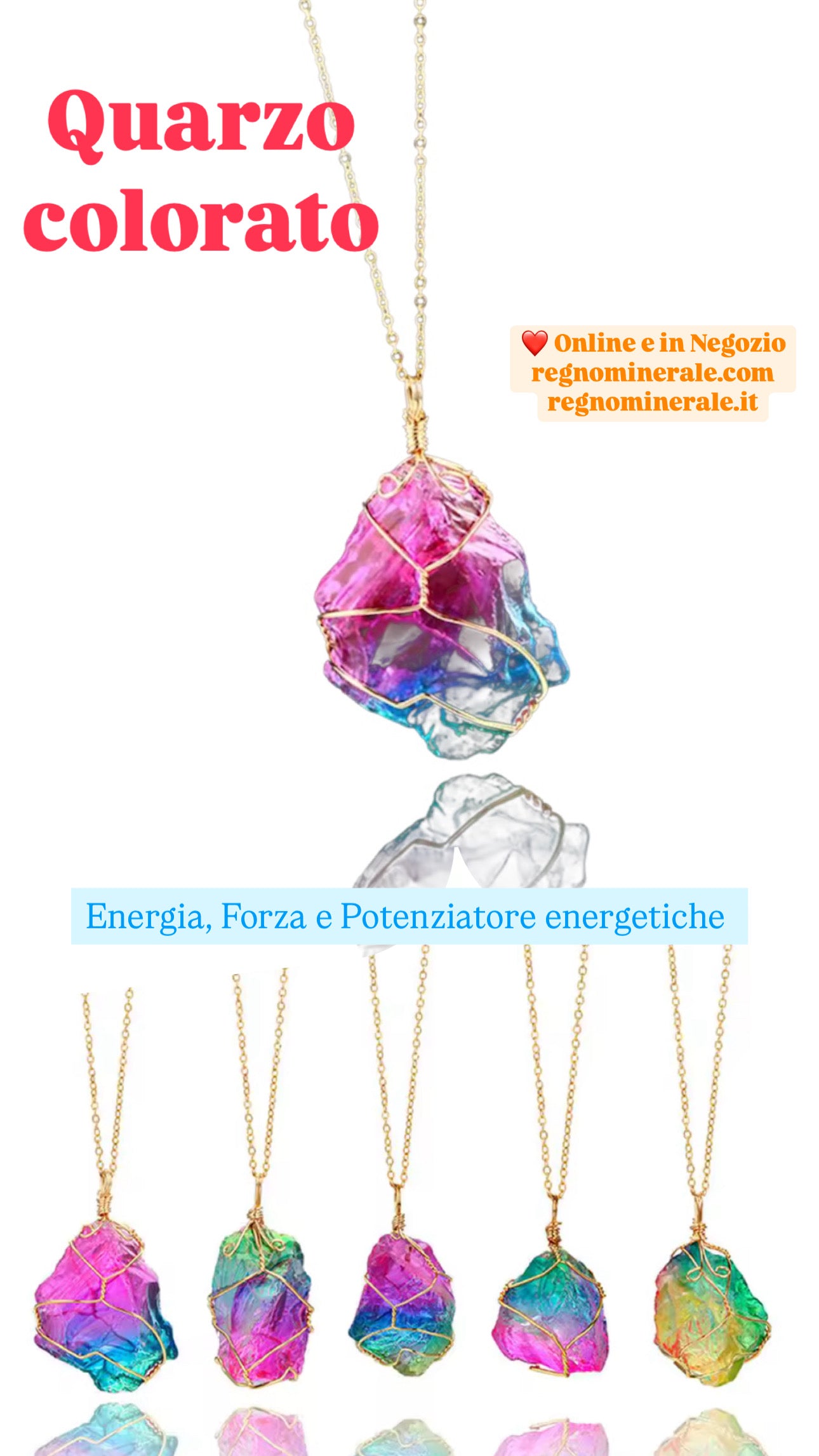 Collana Quarzo Colorato