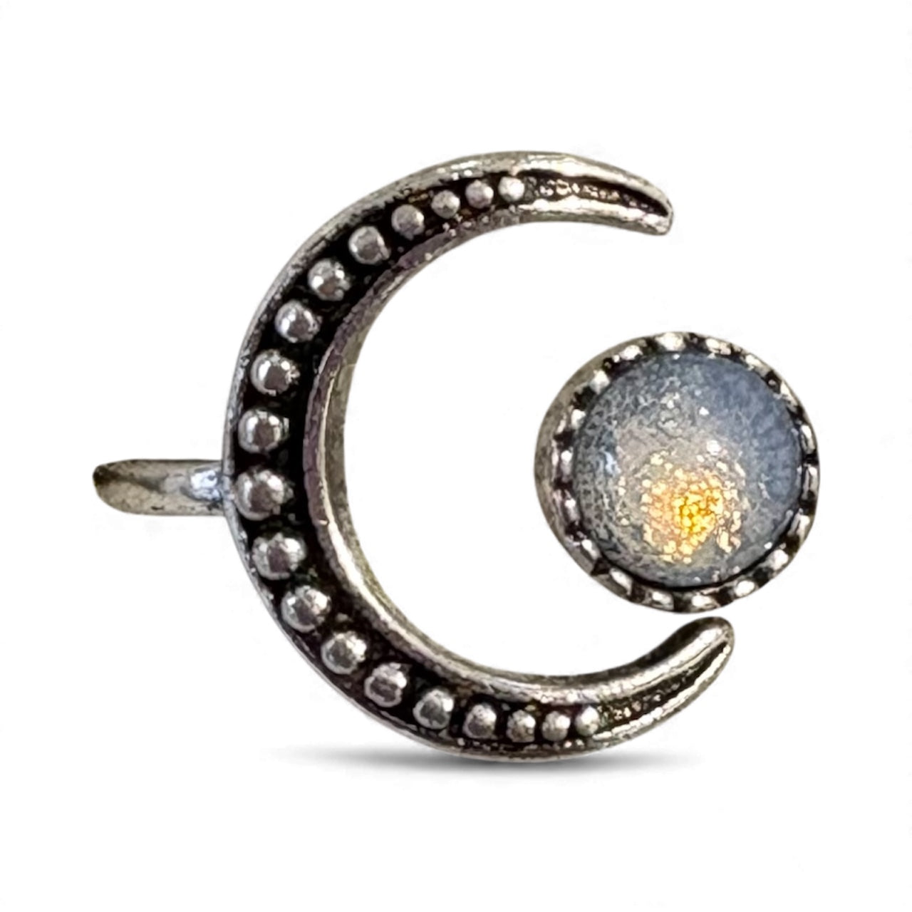 Anello con la Luna piccola regolabile