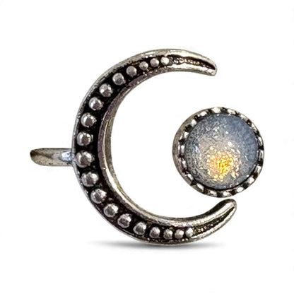 Anello con la Luna piccola regolabile