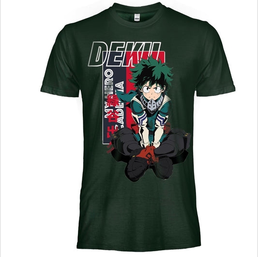 T-shirt My Hero Academy - DEKU verde