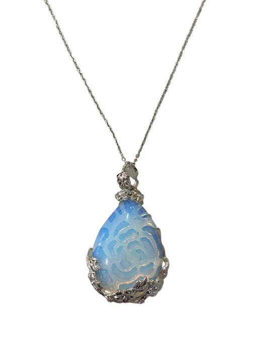 Collana Opalina in Goccia di Rosa