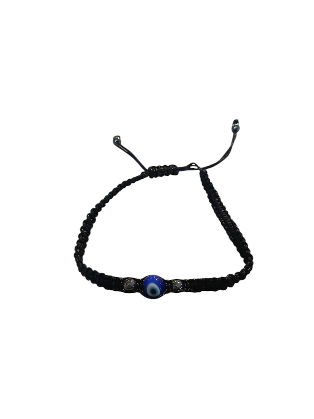 Bracciale nero regolabile OCCHIO DI ALLAH “Protezione”