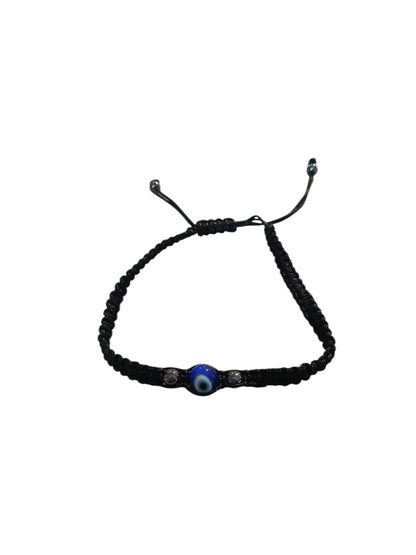 Bracciale nero regolabile OCCHIO DI ALLAH “Protezione”