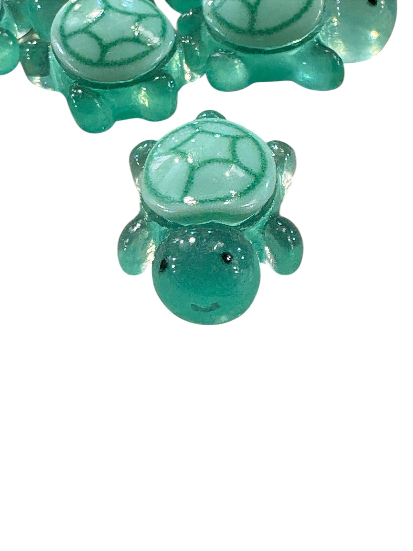 Tartaruga piccola Verde acqua 2cm (si illumina al buio)