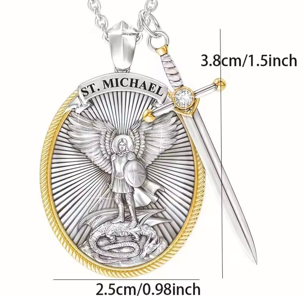 Collana San Michele Arcangelo con la spada *PROTEZIONE*
