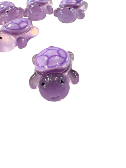 Tartaruga piccola Viola scuro 2cm (si illumina al buio)