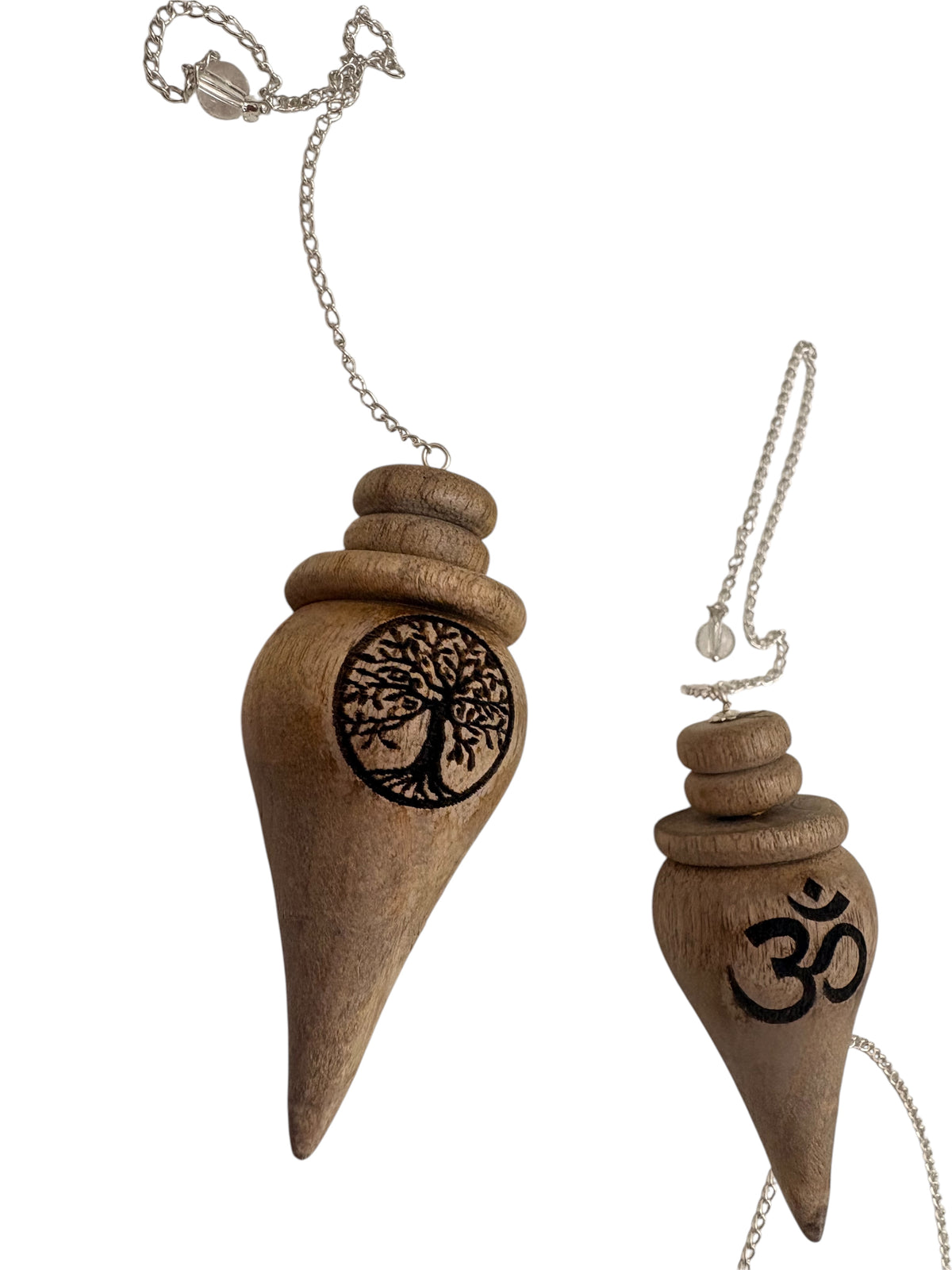 Pendolo in Legno Iside con OM (con Testimone)