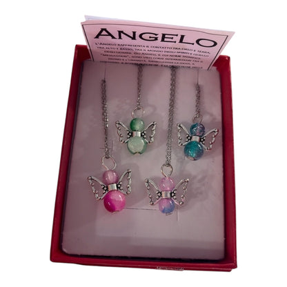 Collana Angeli di protezione con cuore