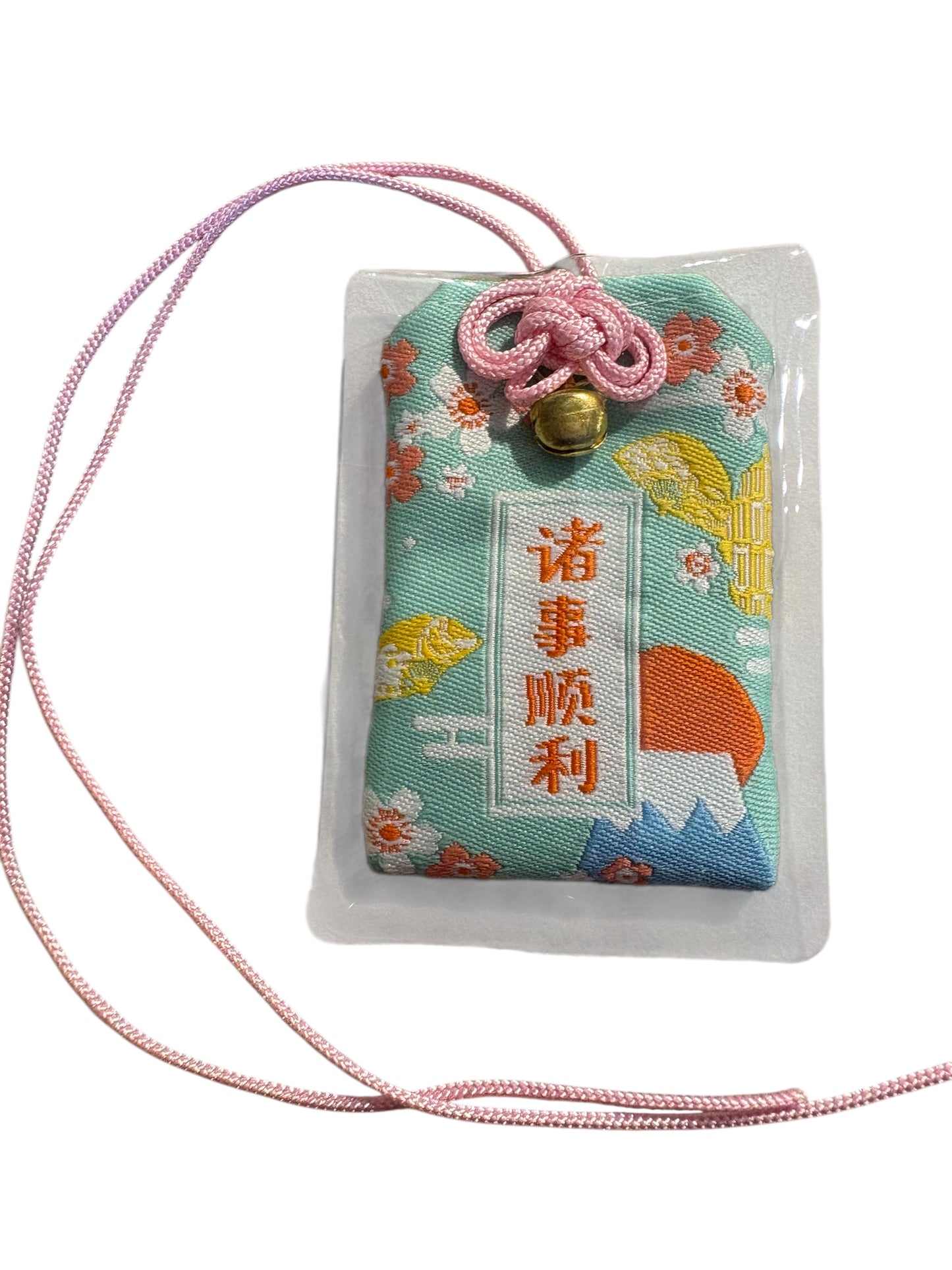 Omamori verde acqua “TI AUGURO IL MEGLIO”