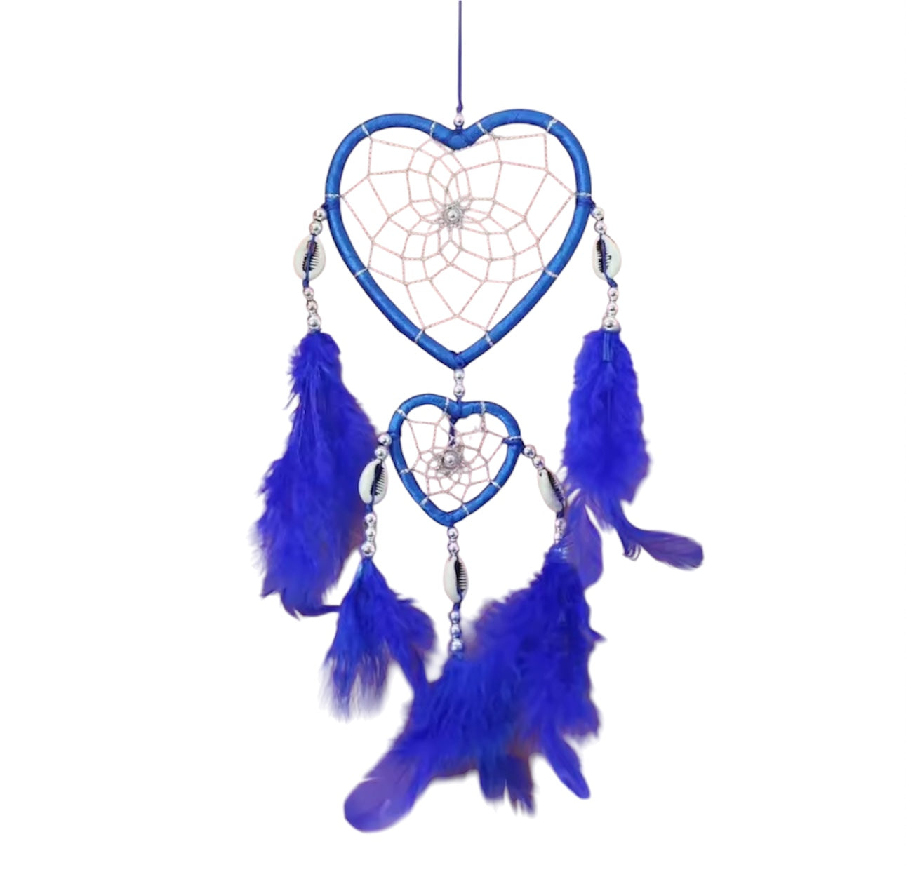 ACCHIAPPASOGNI Cuore da appendere in casa con pietre decorative - vari colori disponibili - altezza 40/45 cm