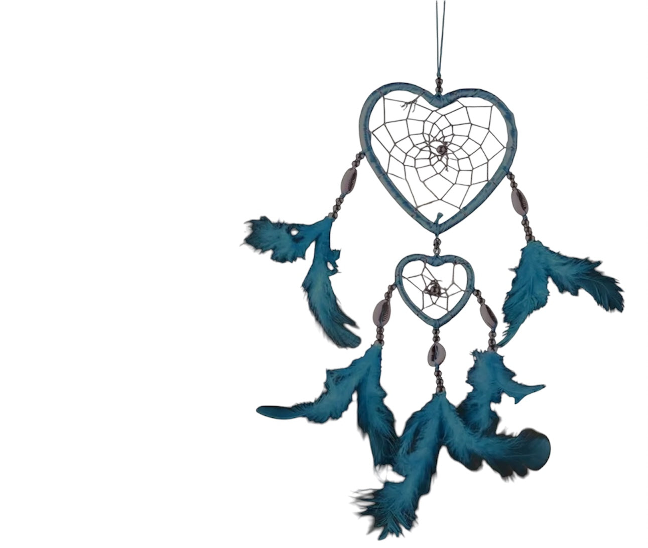 ACCHIAPPASOGNI Cuore da appendere in casa con pietre decorative - vari colori disponibili - altezza 40/45 cm