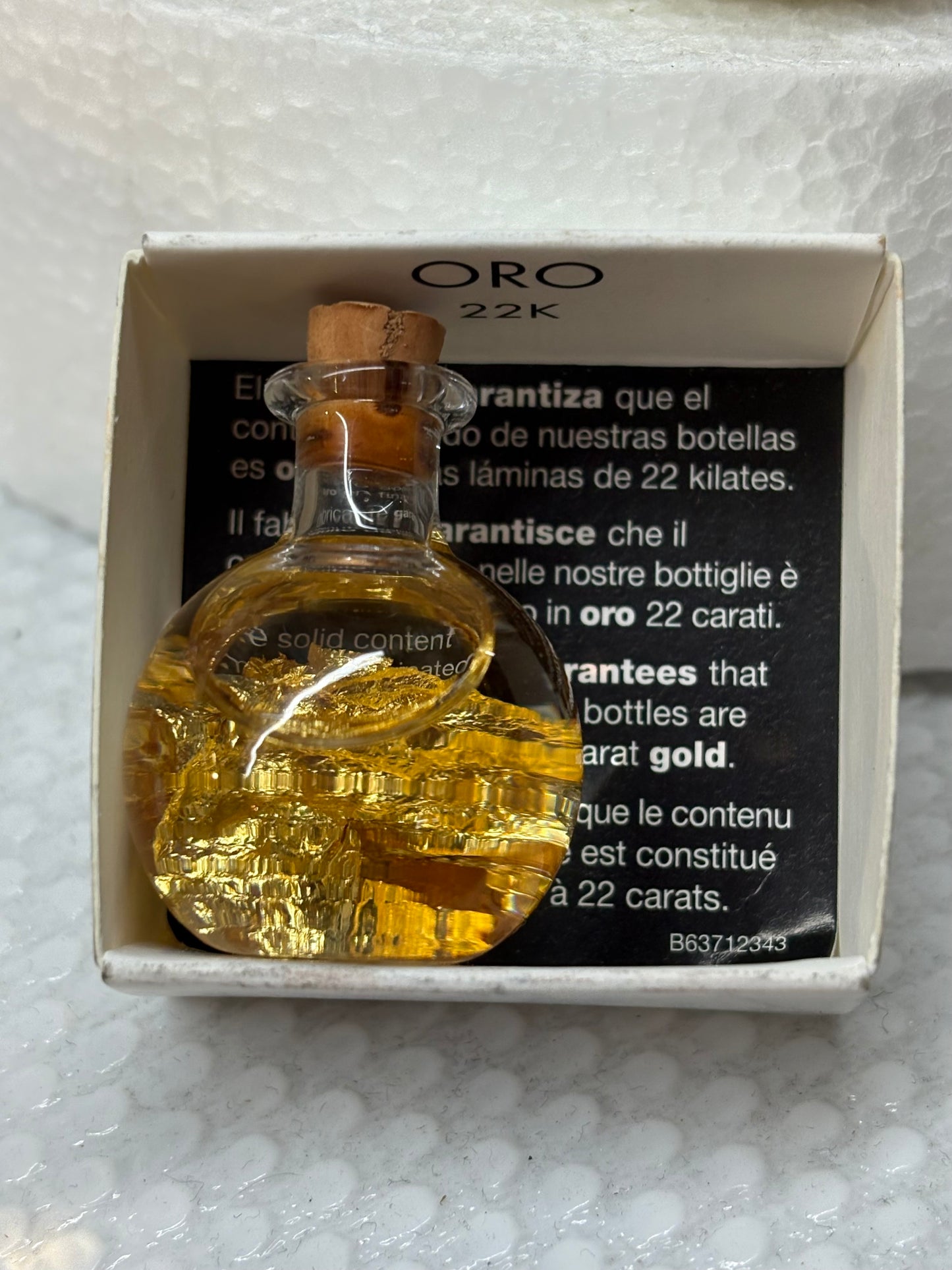 Boccetta con Oro 22K