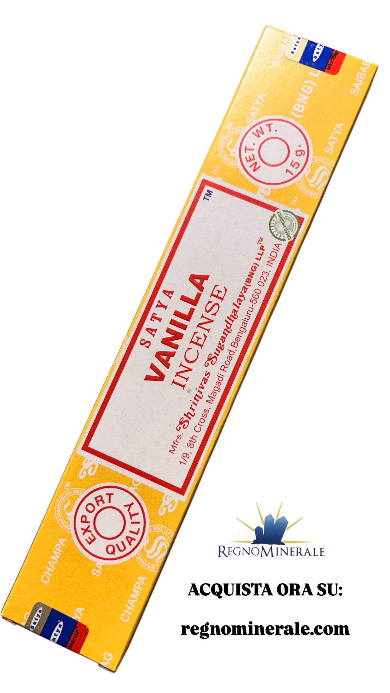 Incenso SATYA VANILLA “Vaniglia”