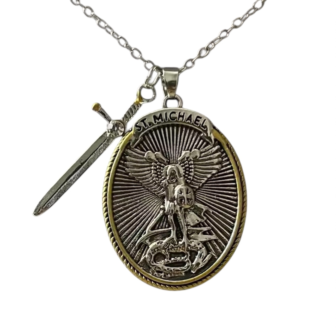 Collana San Michele Arcangelo con la spada *PROTEZIONE*