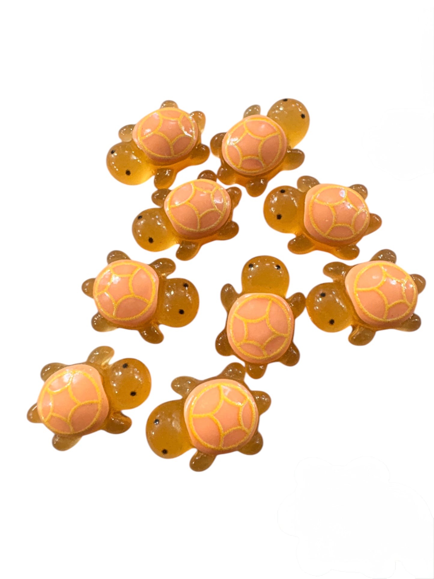 Tartaruga piccola Arancione 2cm (si illumina al buio)