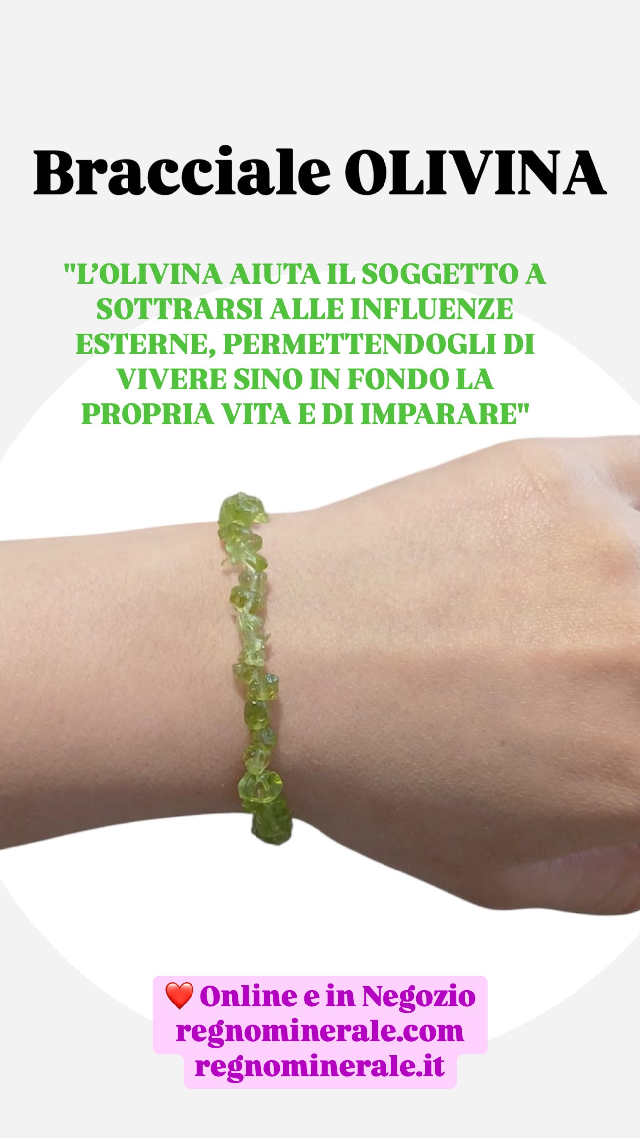 Olivina Peridoto Bracciale a scaglie
