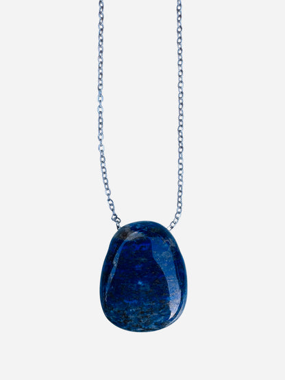 Collana Lapislazzuli con pietra forata