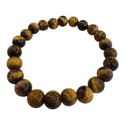 OCCHIO DI TIGRE - Bracciale sfera 8 mm