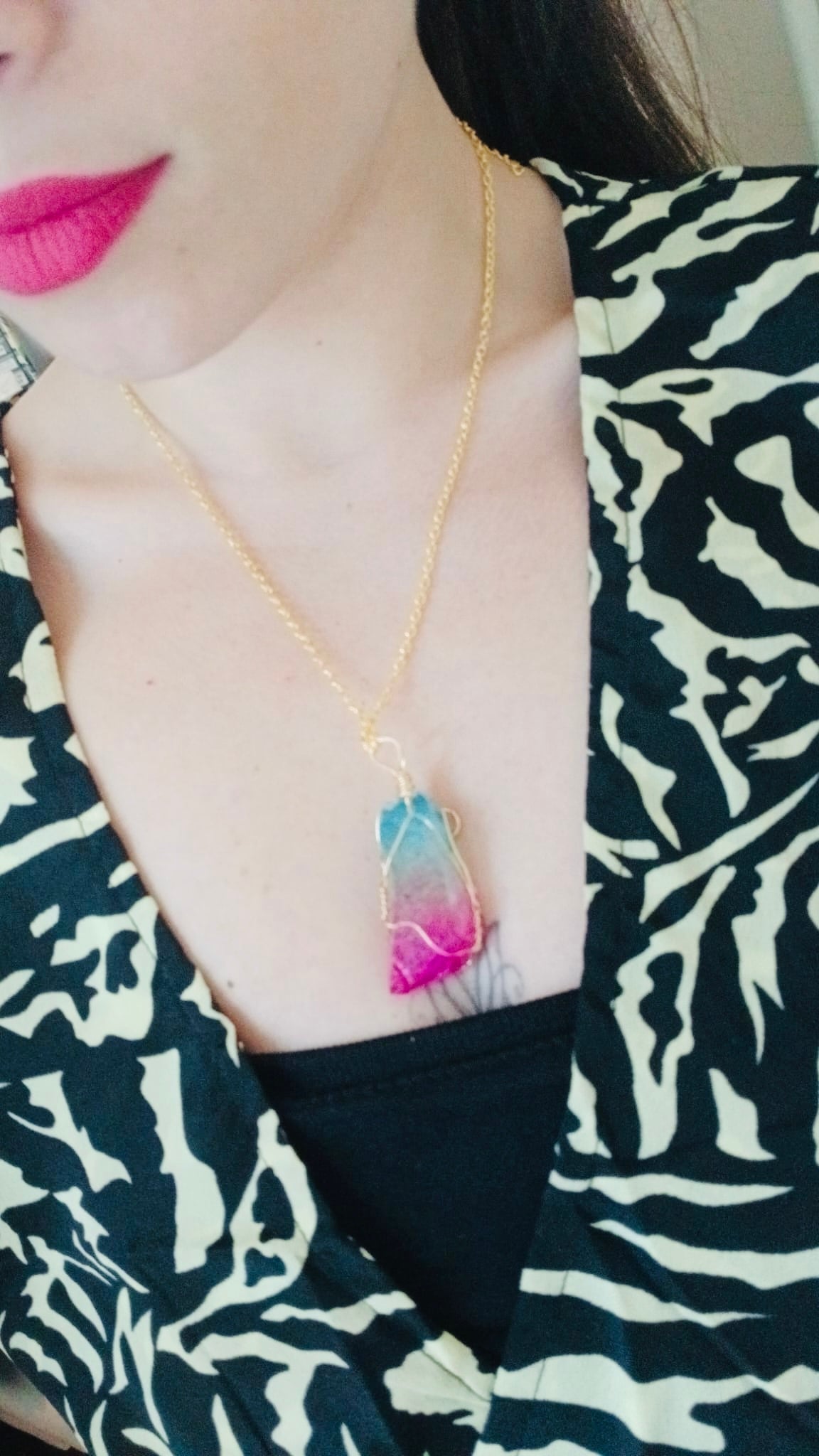 Collana Quarzo Colorato