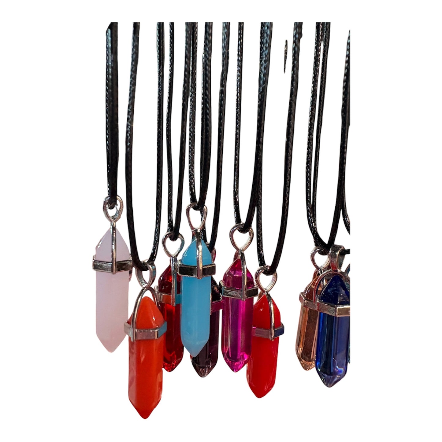 Collana Punto di Cristallo – Prisma Esagonale Multicolor
