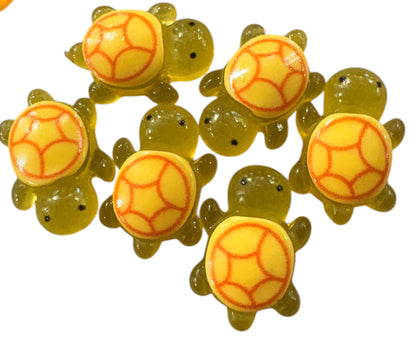 Tartaruga piccola Giallo 2cm (si illumina al buio)