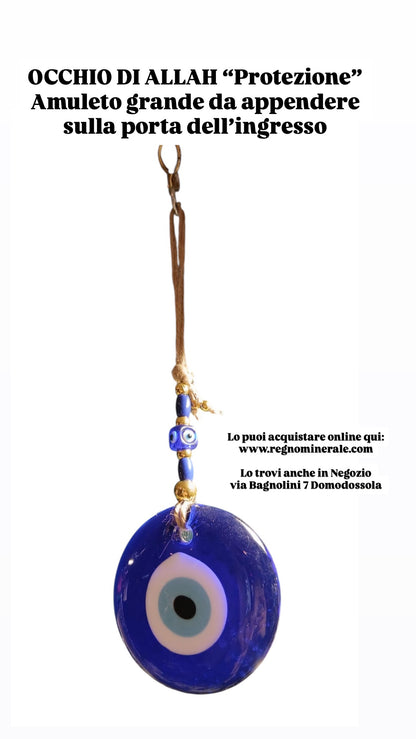 OCCHIO DI ALLAH "Protezione" Amuleto grande da appendere sulla porta dell'ingresso