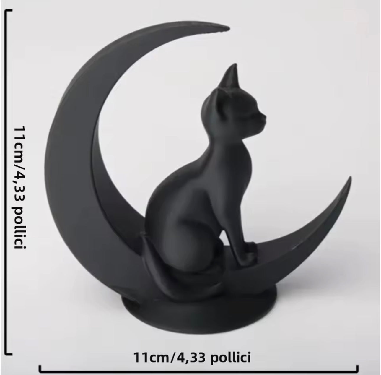 Gatto nero sulla luna