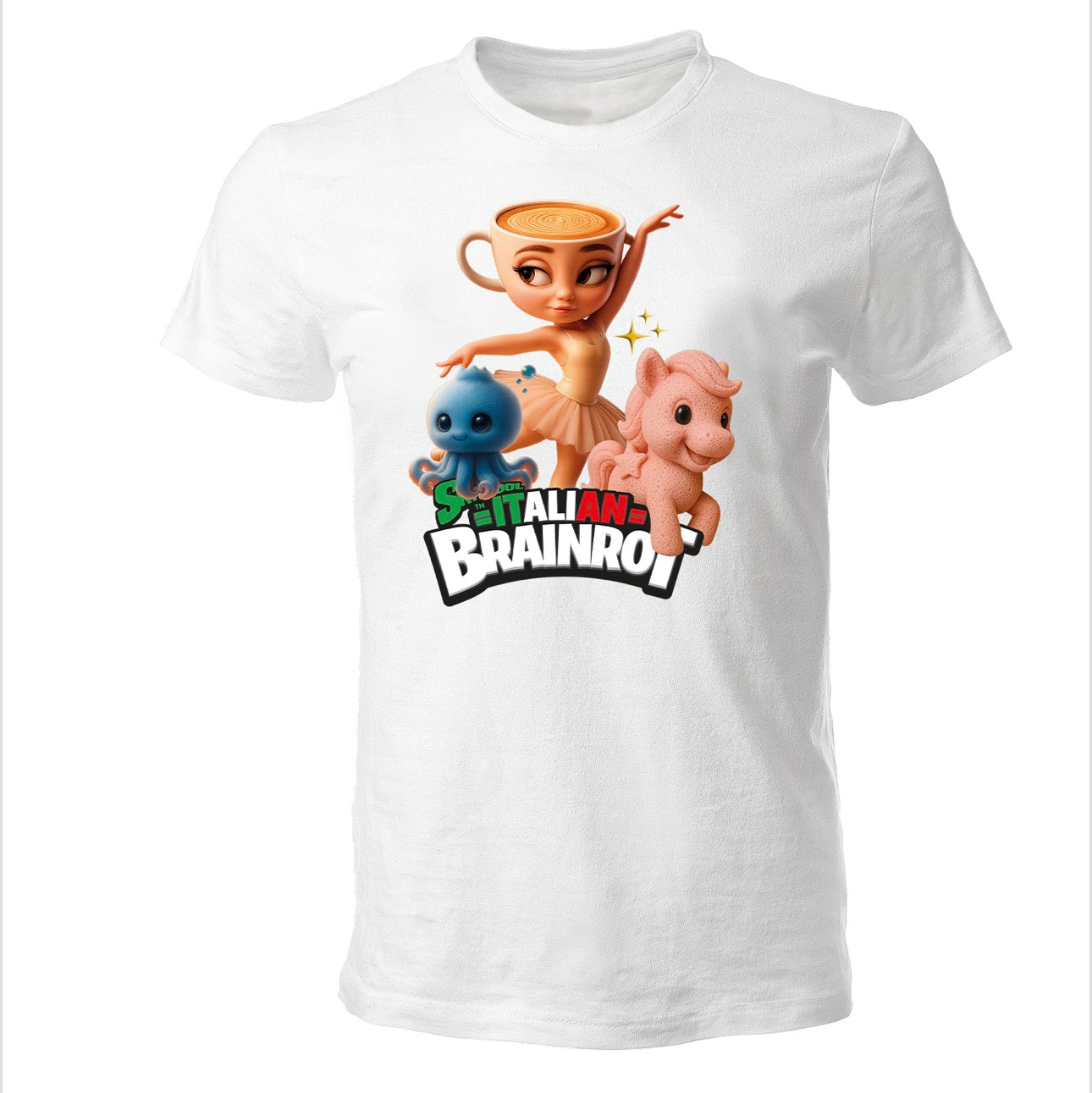 T-shirt italian BRAINROT - Capuchina Assassino - Bimbi