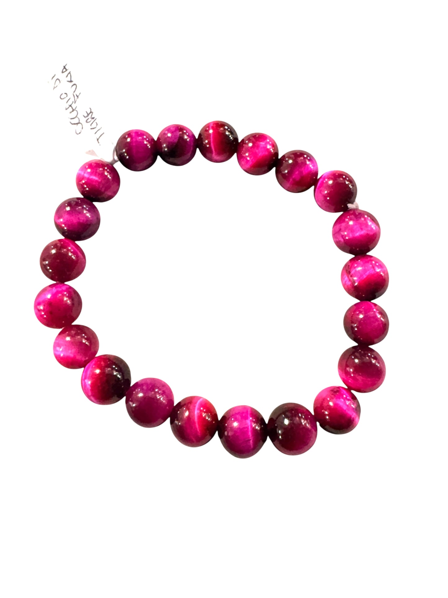 Bracciale OCCHIO DI TIGRE  colorato Fucsia