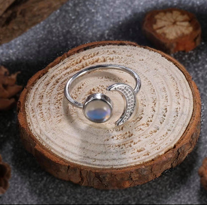 Anello con la Luna regolabile