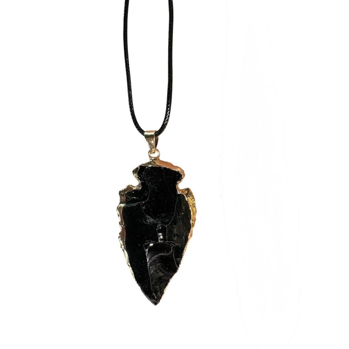 Collana Ossidiana Nera - Punta di freccia