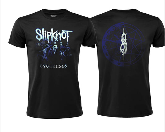 T-shirt SLIPKNOT - azzurra