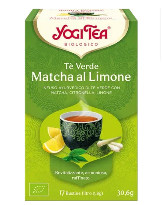 YOGI TEA - Tè Verde Matcha Al Limone - INFUSO AYURVEDICO DI TE VERDE CON
MATCHA, CITRONELLA, LIMONE