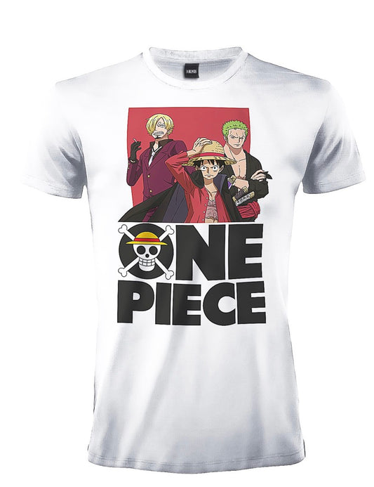 T-shirt One Piece IL TRIO: Luffy-Zoro-Sanji