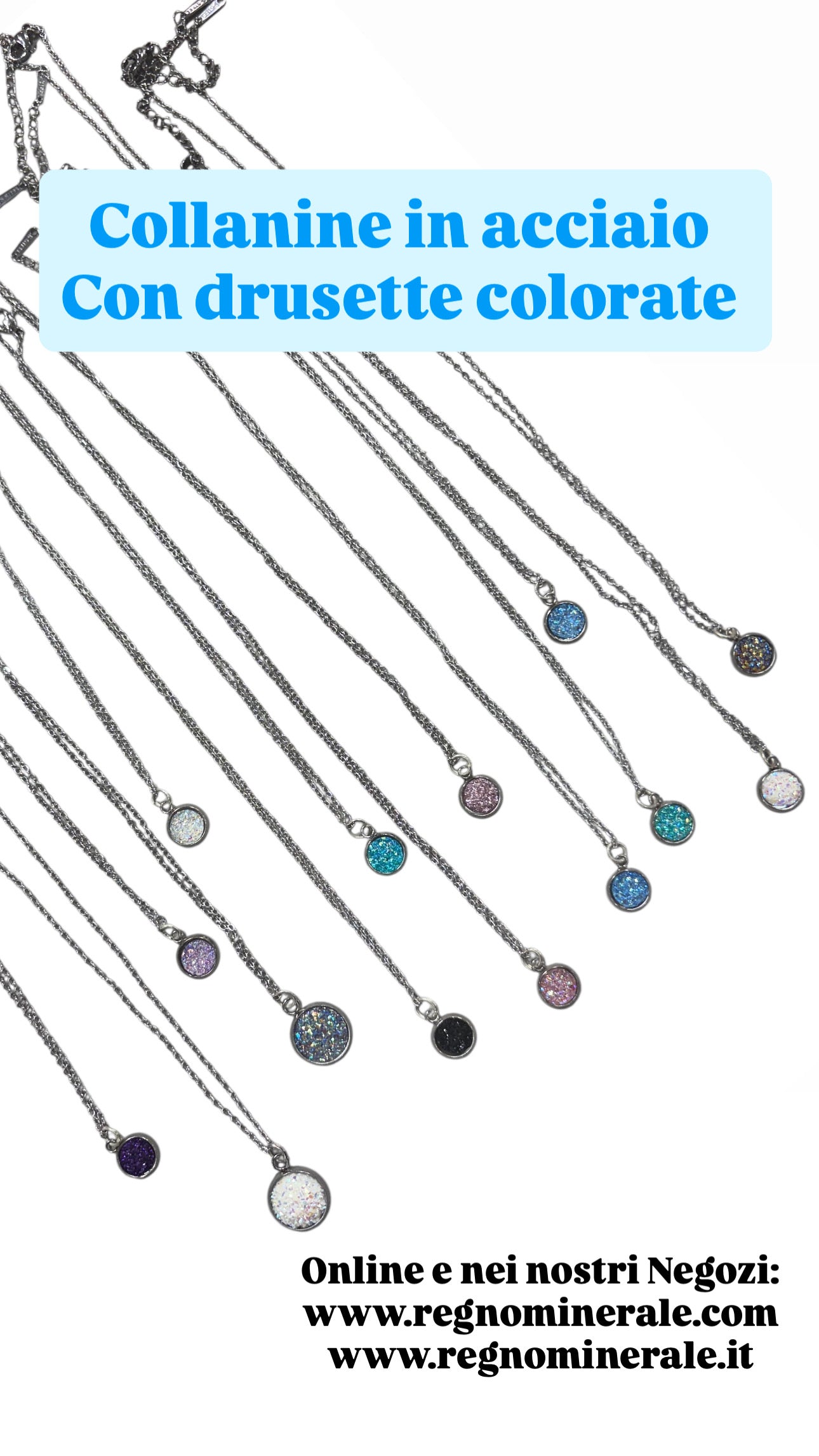 Collana drusette colorate
