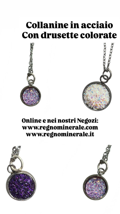 Collana drusette colorate