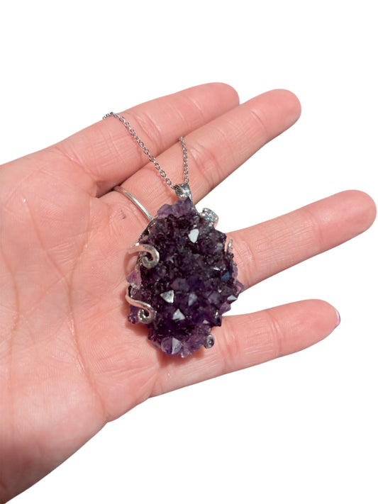 Collana drusa di Ametista