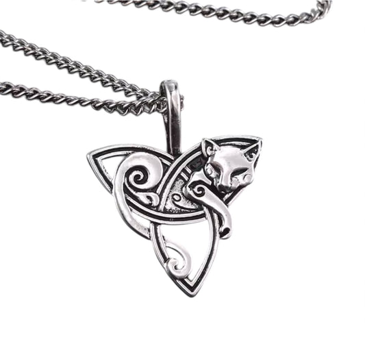 Collana Triskele con Gatto