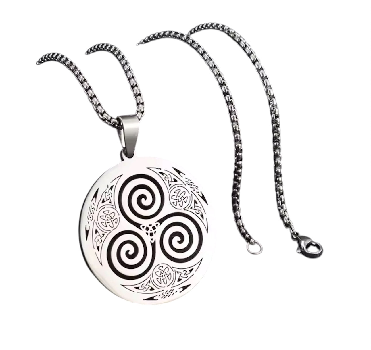 Collana Triskele in Acciaio