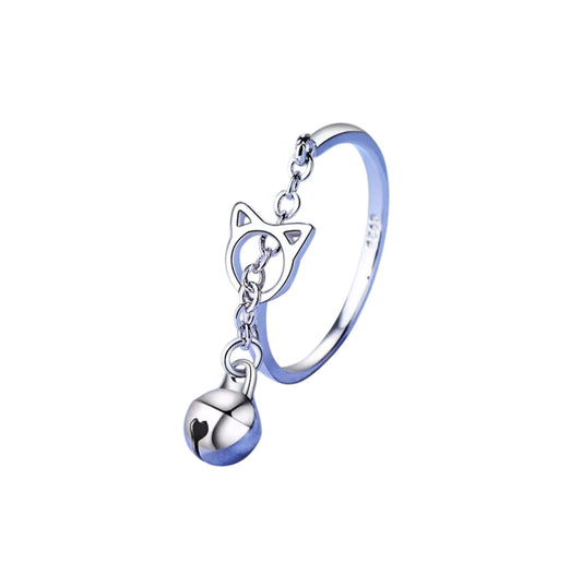 Anello Gatto con campanellino - regolabile