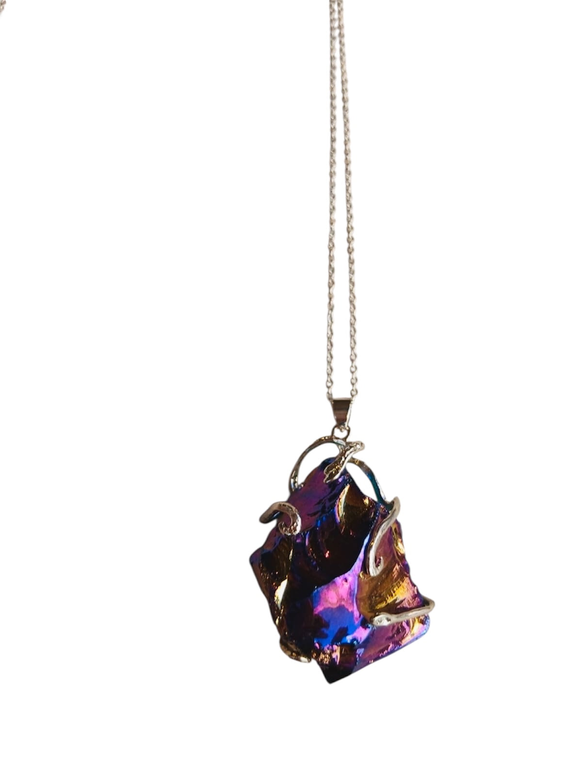Collana Elfica: Aquaura grezza colorata