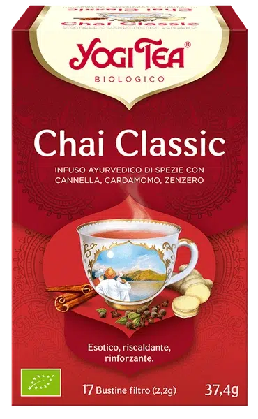 YOGI TEA Classic (INFUSO AYURVEDICO DI SPEZIE CON
CANNELLA, CARDAMOMO, ZENZERO)