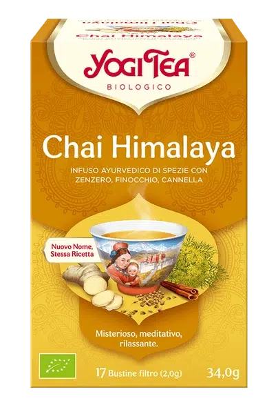 YOGI TEA Chai Himalaya (INFUSO AYURVEDICO DI SPEZIE CON
ZENZERO, FINOCCHIO, CANNELLA)