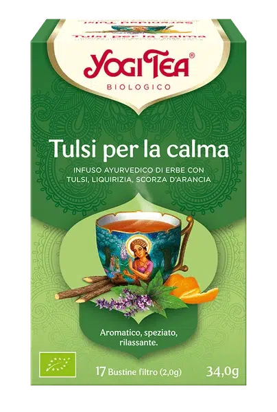 YOGI TEA Tulsi per la calma (INFUSO AYURVEDICO DI ERBE CON TULSI, LIQUIRIZIA, SCORZA D'ARANCIA)