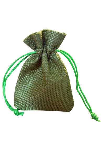 Sacchettino Verde in Iuta